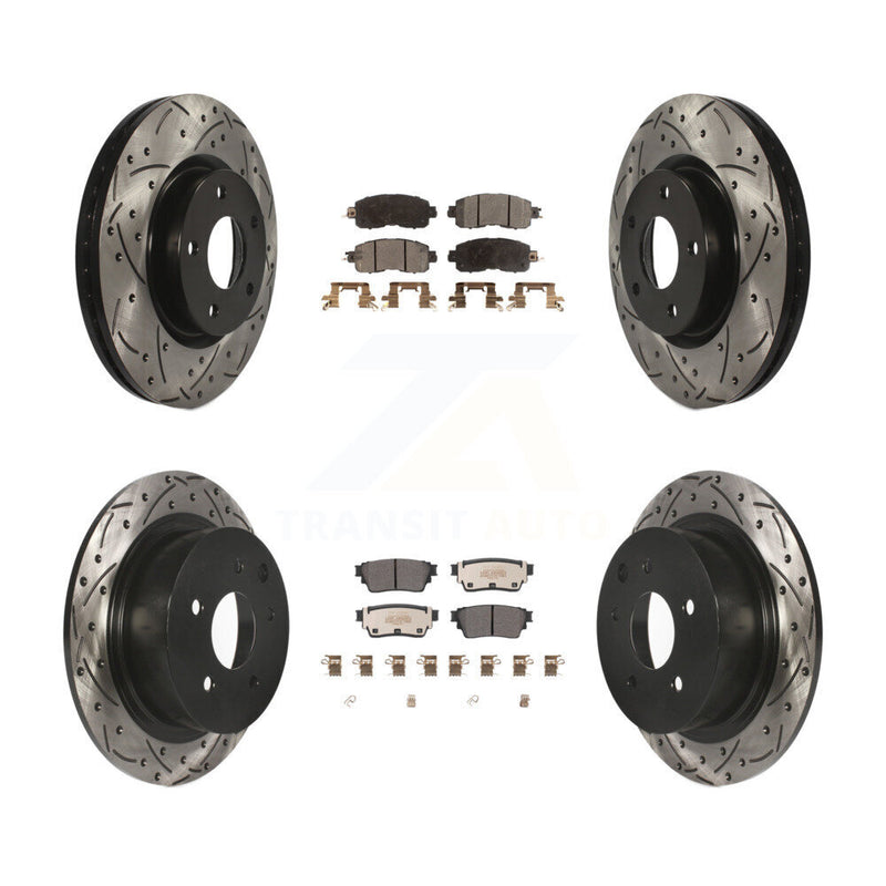 Transit Auto KDF-101066 Disc Brake Kit for 2019-2020 Nissan Altima - Front and Rear