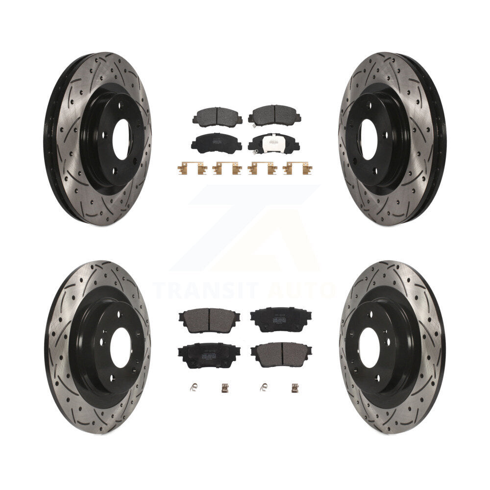 Transit Auto KDF-101069 Disc Brake Kit for 2018-2022 Mitsubishi Eclipse Cross - Front and Rear