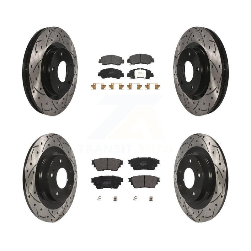Transit Auto KDF-101069 Disc Brake Kit for 2018-2022 Mitsubishi Eclipse Cross - Front and Rear