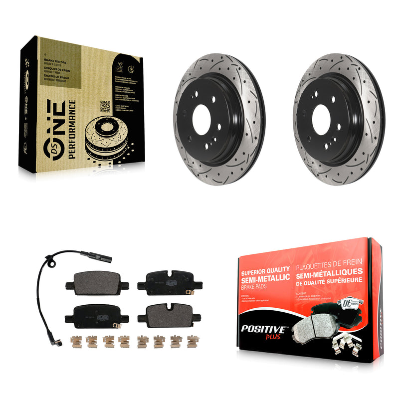 Transit Auto KDF-101071 Disc Brake Kit for 2019-2024 Chevrolet Silverado 1500 LTD, GMC Sierra 1500 Limited and More - Rear