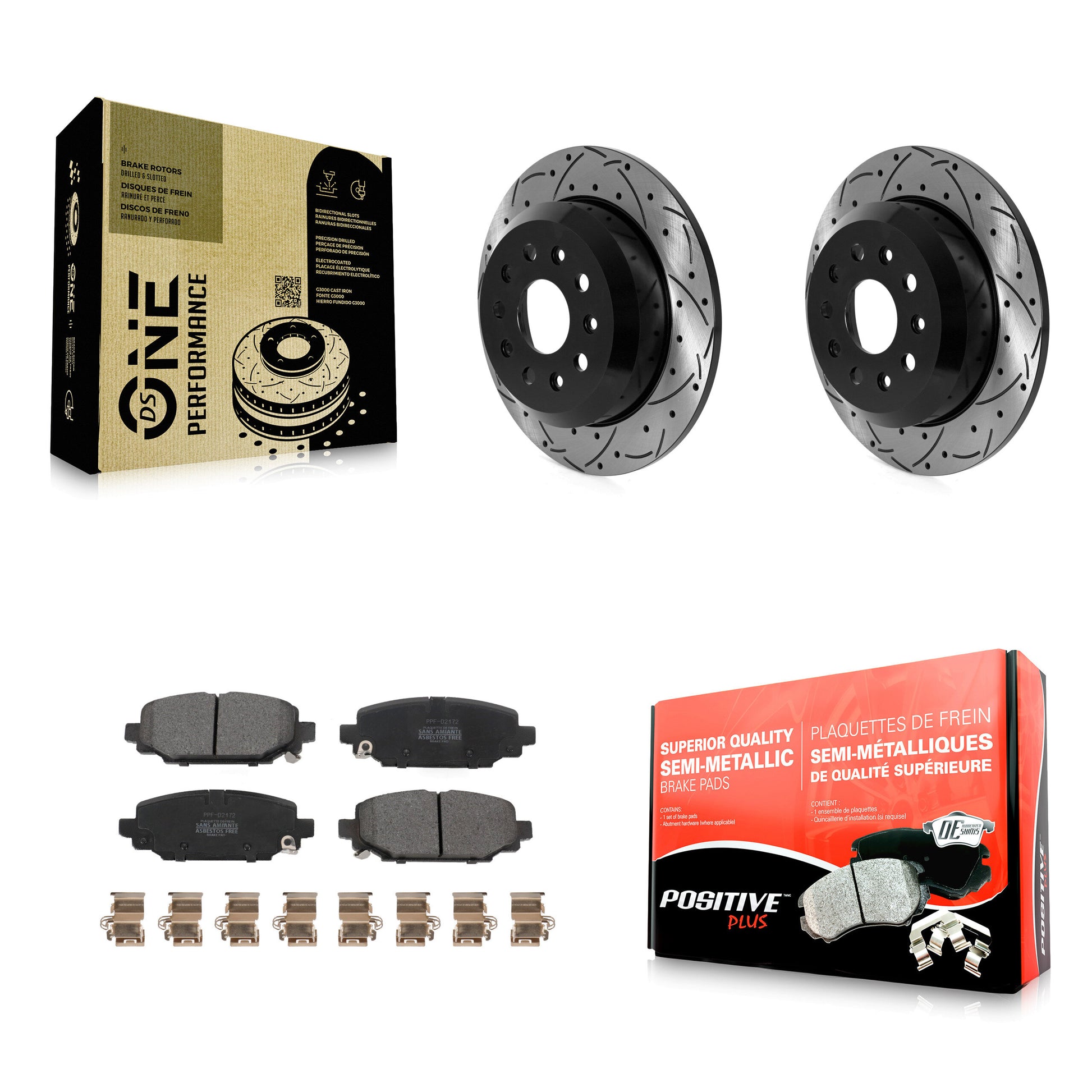 Transit Auto KDF-101072 Disc Brake Kit for 2018-2020 Jeep Wrangler - Rear