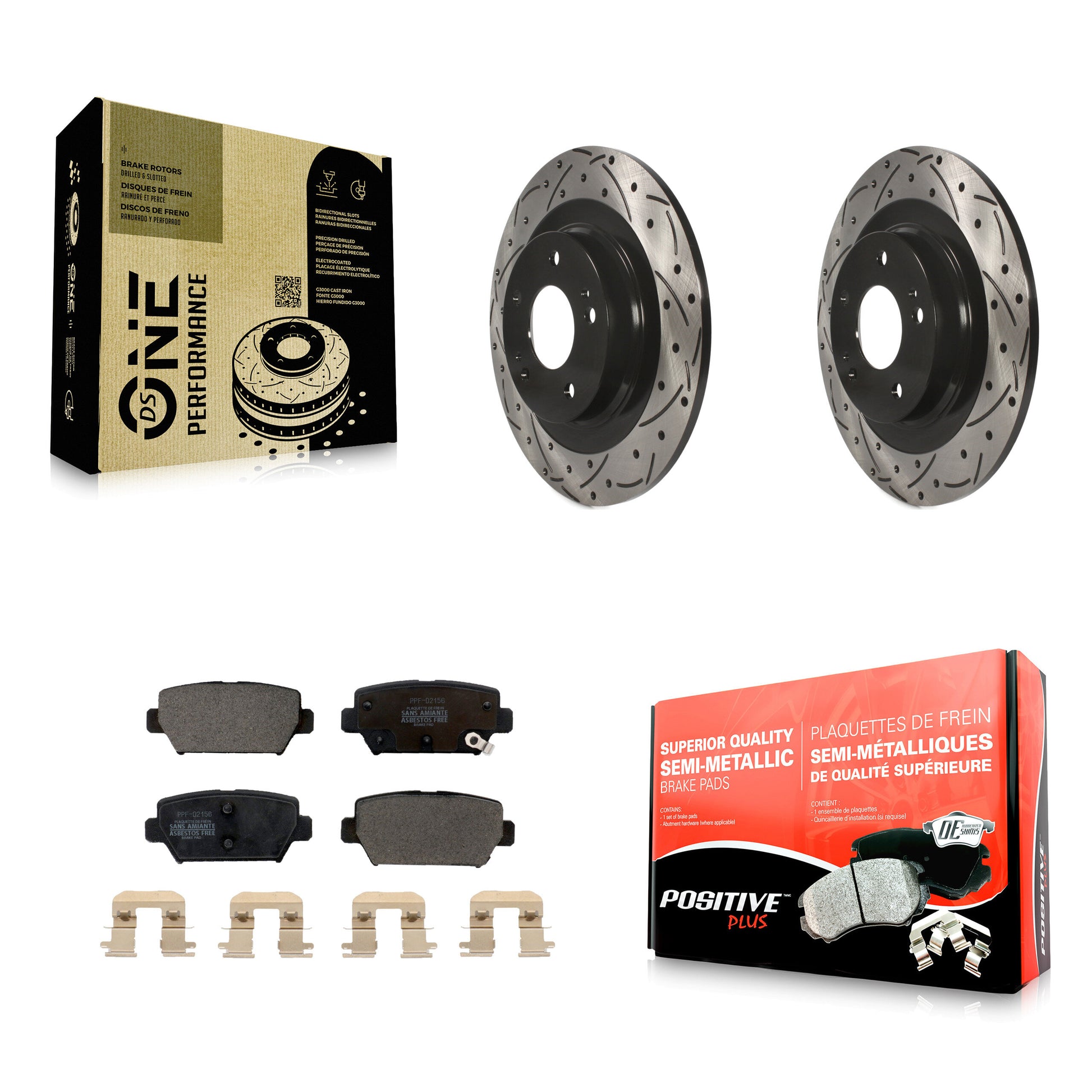 Transit Auto KDF-101073 Disc Brake Kit for 2018-2022 Mitsubishi Eclipse Cross - Rear