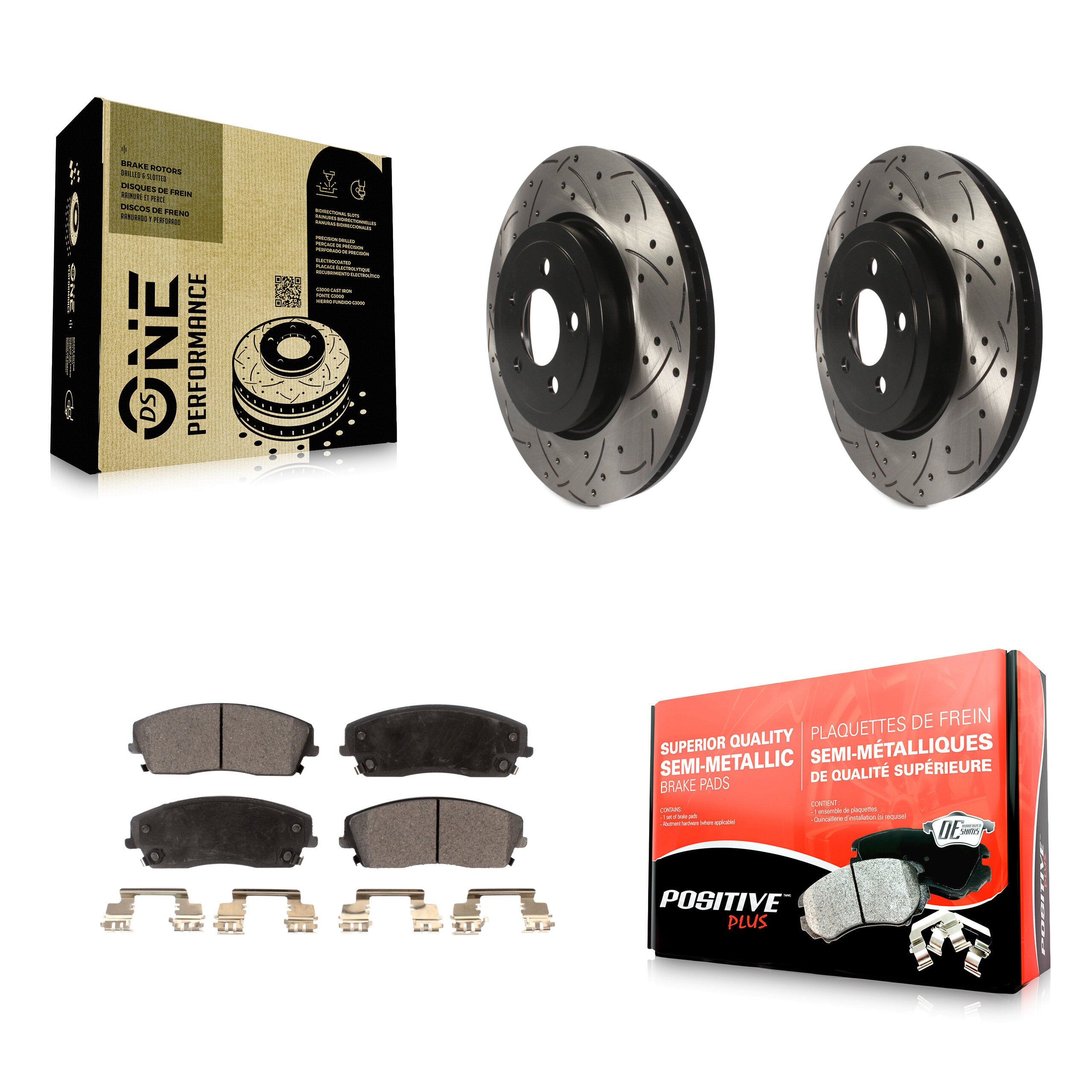 Transit Auto KDF-101077 Disc Brake Kit for 2015-2018 Dodge Charger - Front