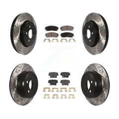 Transit Auto KDF-101078 Disc Brake Kit for 2015-2018 Dodge Charger - Front and Rear