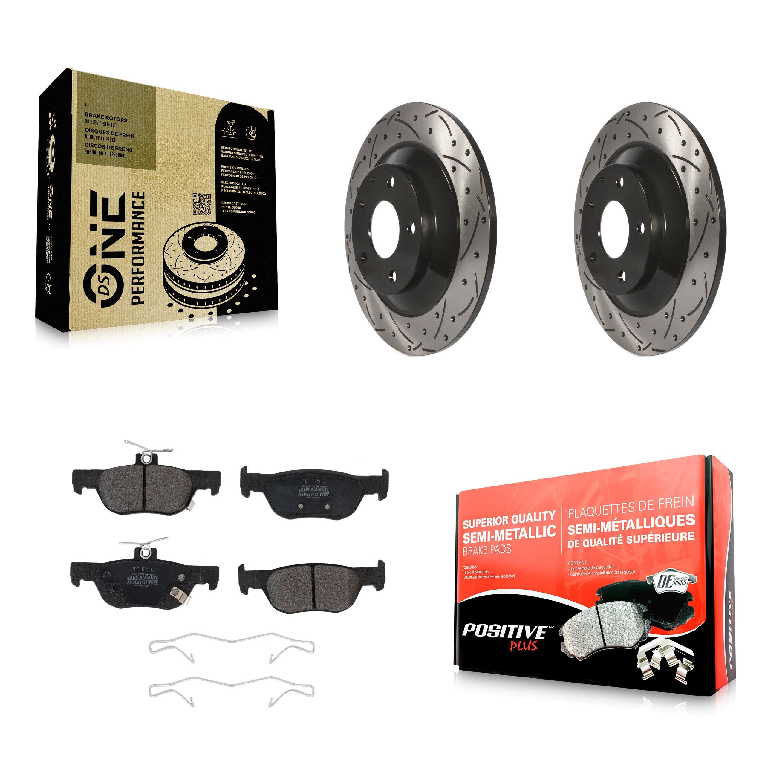 Transit Auto KDF-101083 Disc Brake Kit for 2020-2023 Mazda MX-30 EV, Mazda CX-30 - Rear