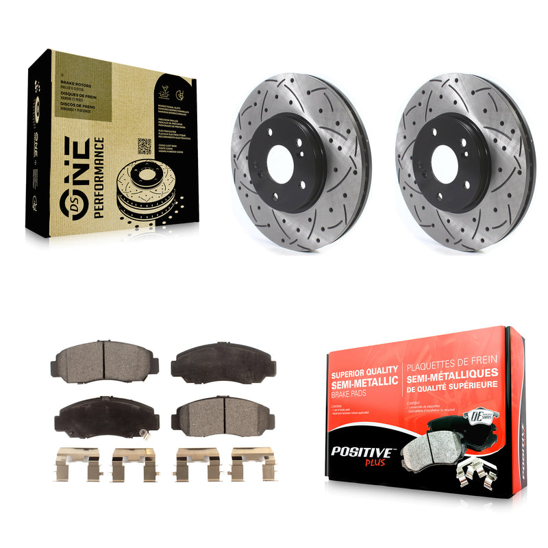 Transit Auto KDF-101086 Disc Brake Kit for 2005-2007 Honda Accord - Front