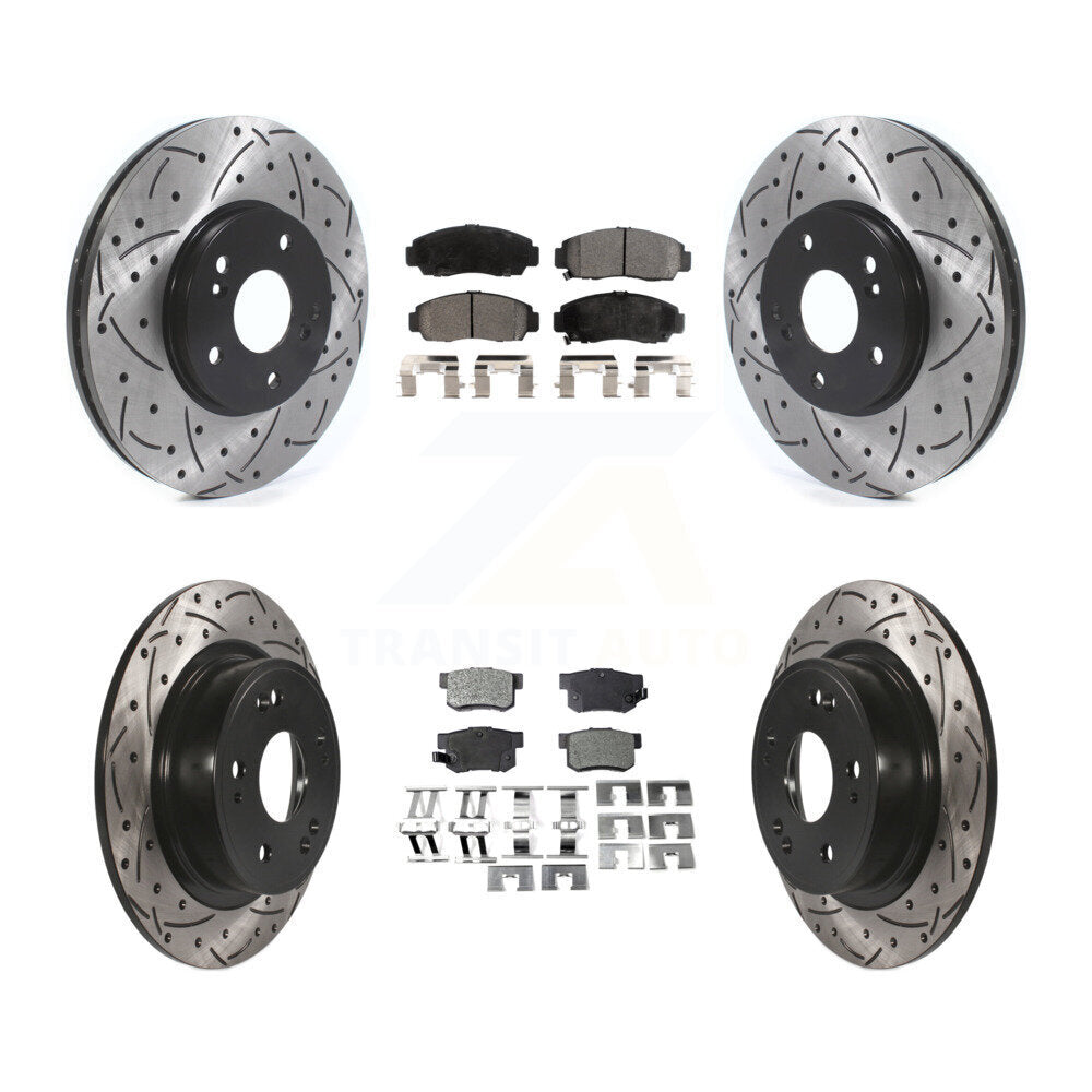 Transit Auto KDF-101088 Disc Brake Kit for 2006-2007 Honda Accord - Front and Rear