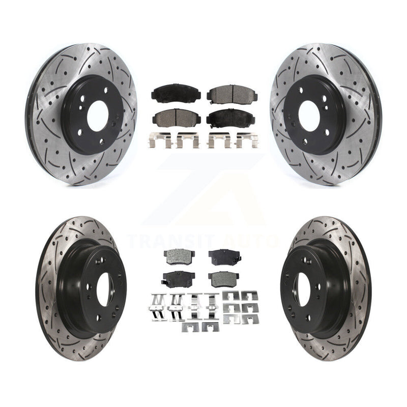 Transit Auto KDF-101088 Disc Brake Kit for 2006-2007 Honda Accord - Front and Rear