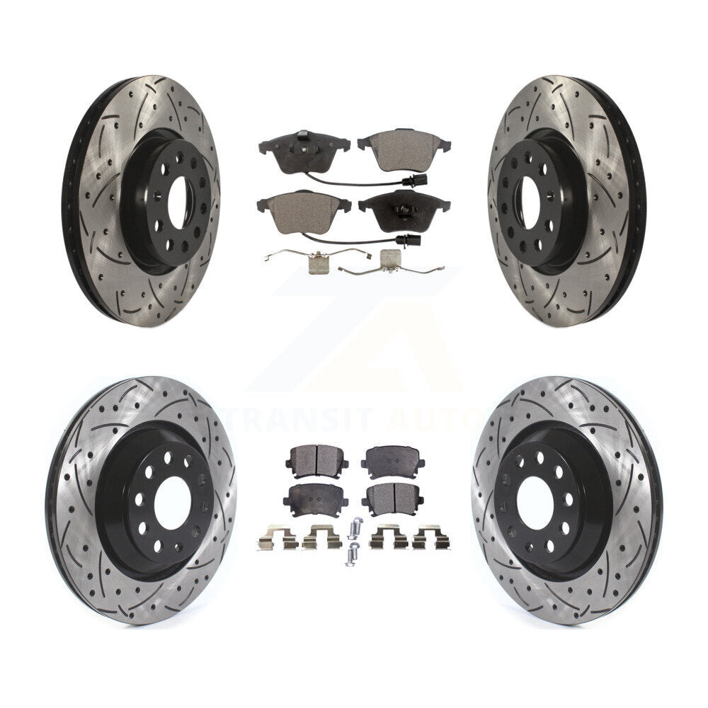 Transit Auto KDF-101090 Disc Brake Kit for 2008-2012 Volkswagen CC, Volkswagen R32 - Front and Rear