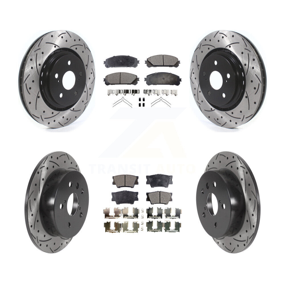 Transit Auto KDF-101099 Disc Brake Kit for 2022 Toyota Camry - Front and Rear