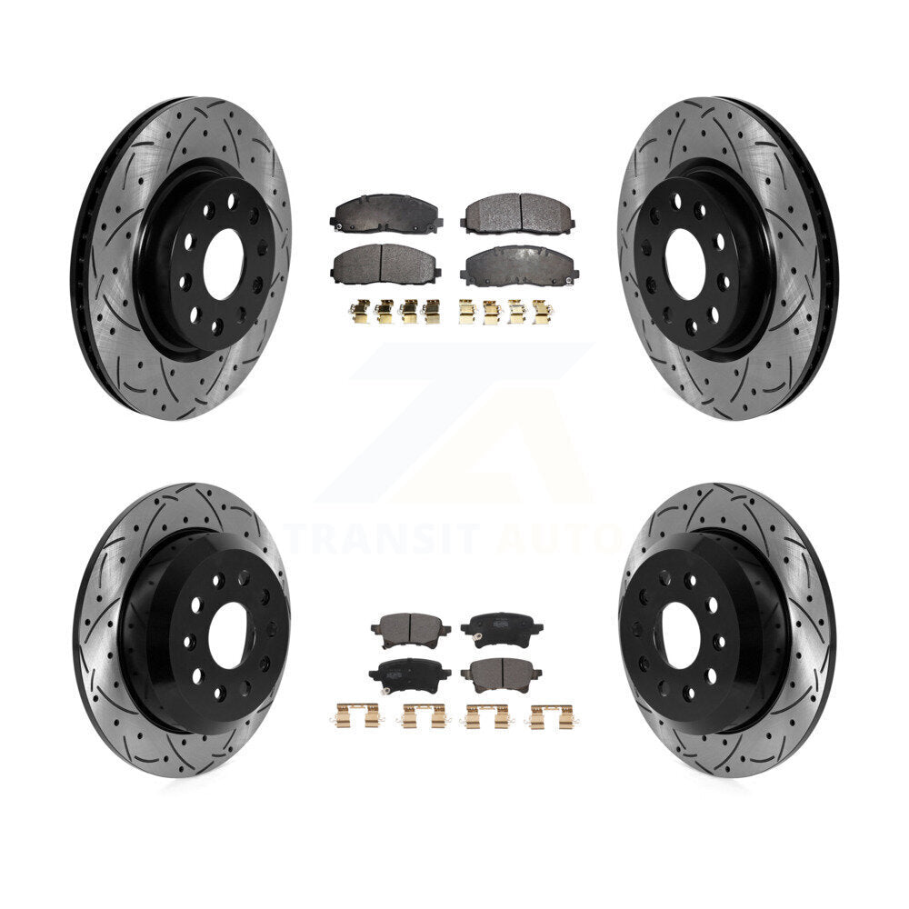 Transit Auto KDF-101100 Disc Brake Kit for 2021 Jeep Wrangler - Front and Rear