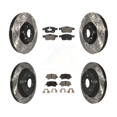Transit Auto KDF-101102 Disc Brake Kit for 2017 Volvo XC60 - Front and Rear