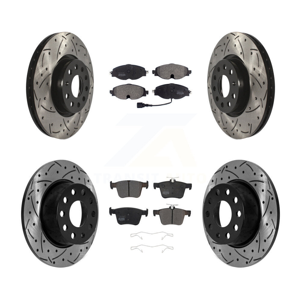 Transit Auto KDF-101104 Disc Brake Kit for 2022-2023 Volkswagen Taos - Front and Rear