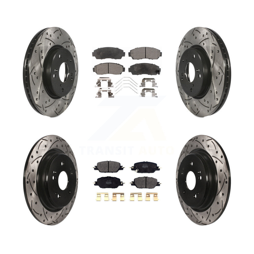 Transit Auto KDF-101105 Disc Brake Kit for 2020 Honda CR-V - Front and Rear