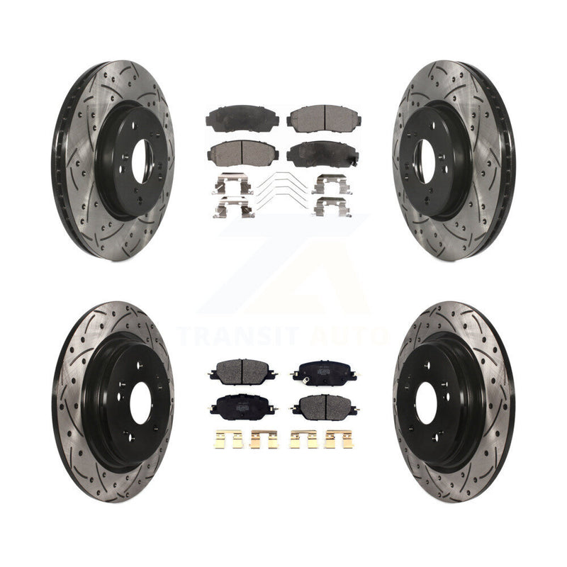 Transit Auto KDF-101105 Disc Brake Kit for 2020 Honda CR-V - Front and Rear