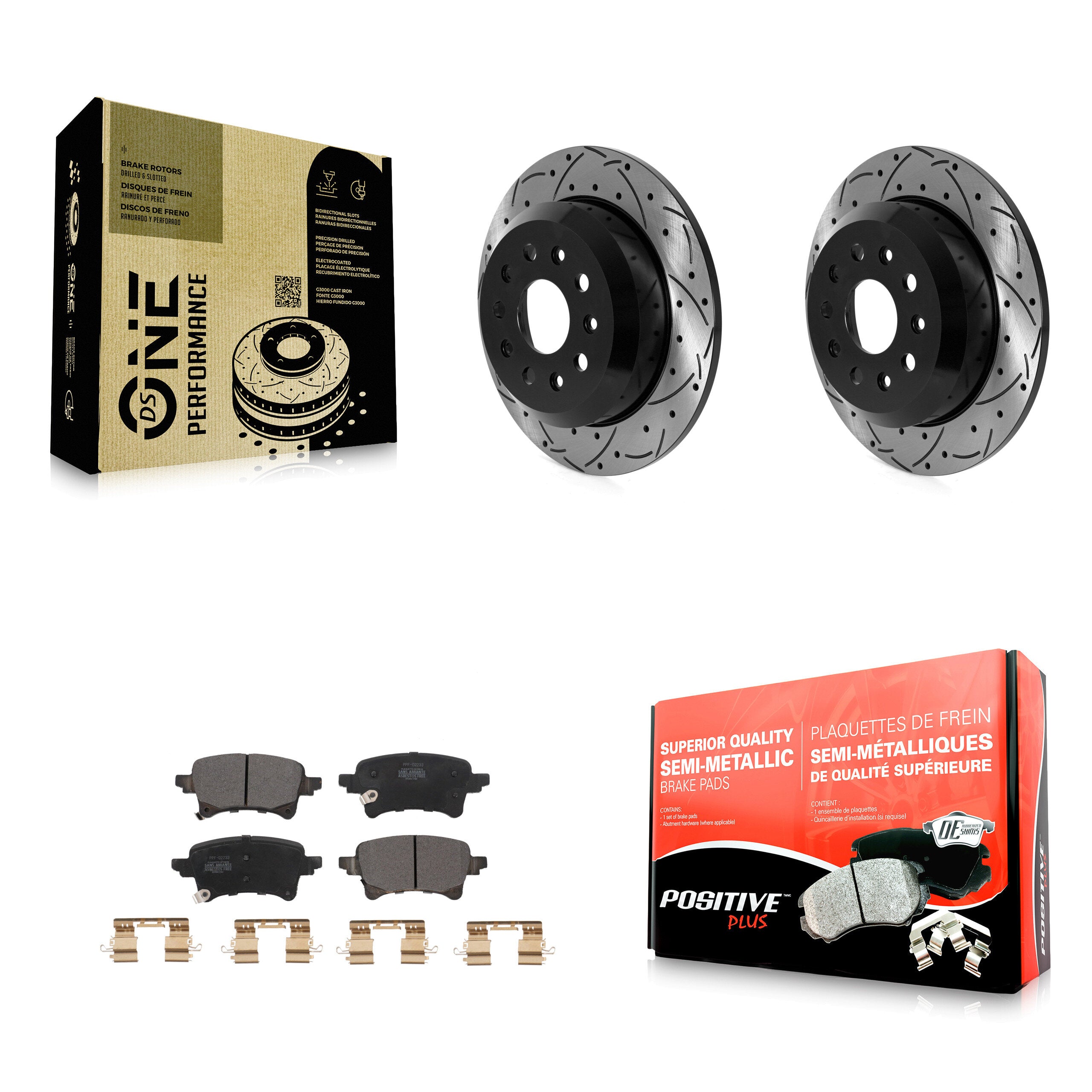 Transit Auto KDF-101107 Disc Brake Kit for 2021 Jeep Wrangler - Rear