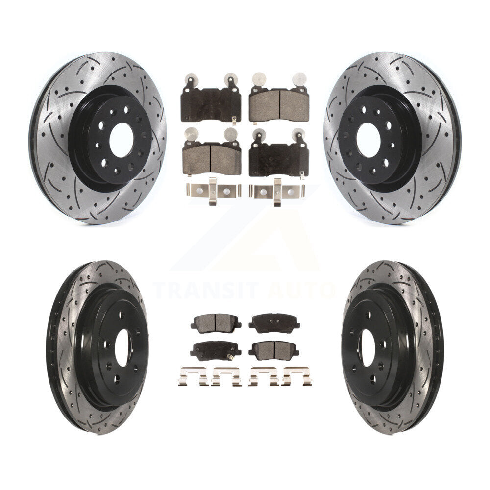 Transit Auto KDF-101113 Disc Brake Kit for 2015 Cadillac CTS - Front and Rear