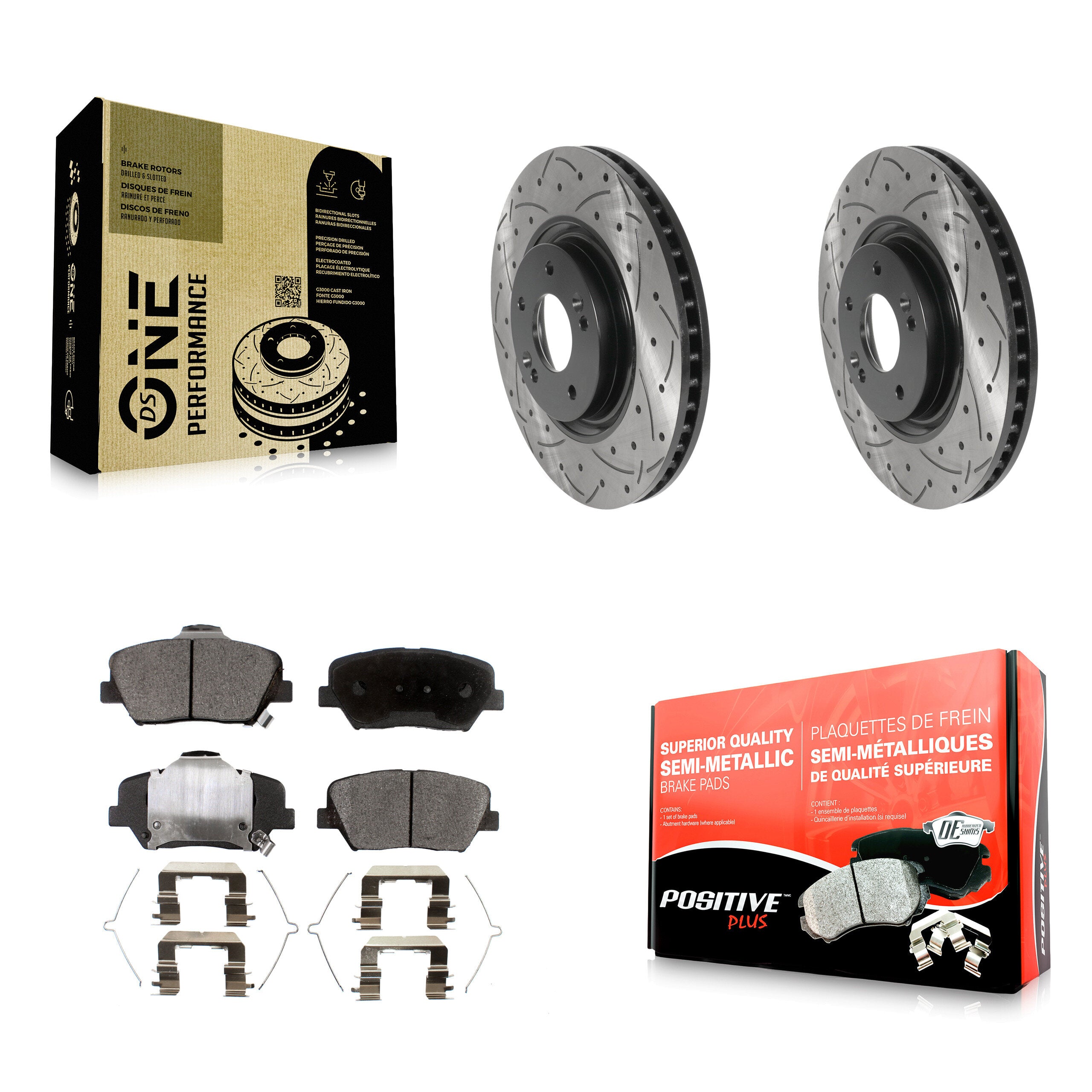 Transit Auto KDF-101122 Disc Brake Kit for 2019-2022 Hyundai Nexo - Front