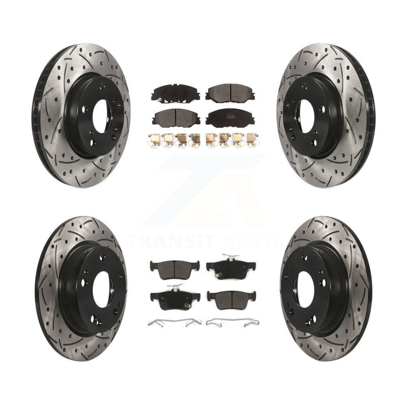 Transit Auto KDF-101124 Disc Brake Kit for 2022-2024 Honda Civic - Front and Rear