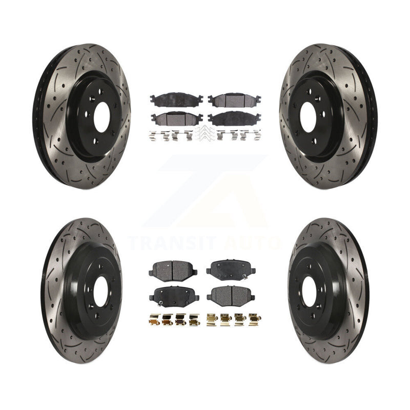 Transit Auto KDF-101127 Disc Brake Kit for 2015 Ford Explorer - Front and Rear