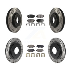 Transit Auto KDF-101128 Disc Brake Kit for 2015 Hyundai Sonata - Front and Rear