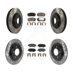 Transit Auto KDF-101129 Disc Brake Kit for 2016 Hyundai Sonata - Front and Rear