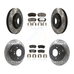 Transit Auto KDF-101130 Disc Brake Kit for 2016 Hyundai Sonata - Front and Rear