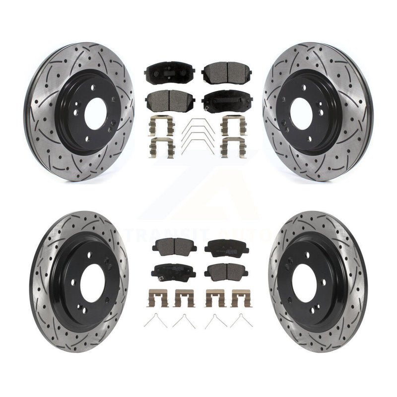 Transit Auto KDF-101135 Disc Brake Kit for 2018-2022 Kia Forte5, Hyundai Elantra GT - Front and Rear