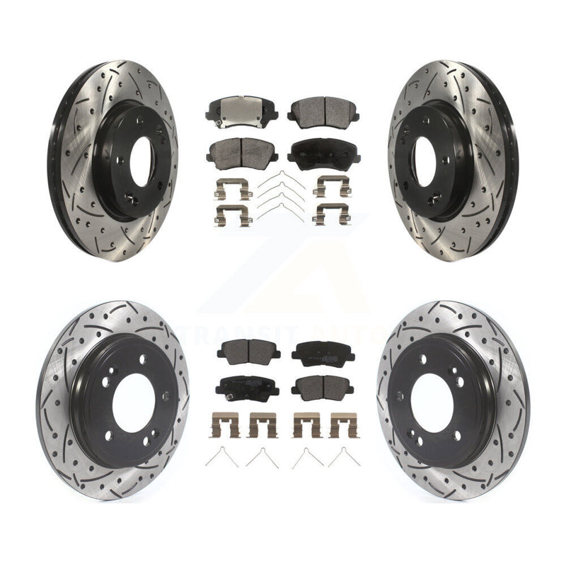 Transit Auto KDF-101137 Disc Brake Kit for 2019-2021 Hyundai Veloster - Front and Rear