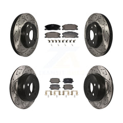Transit Auto KDF-101164 Disc Brake Kit for 2014 Dodge Charger - Front and Rear