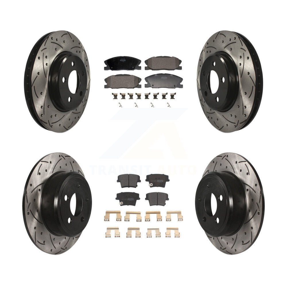 Transit Auto KDF-101165 Disc Brake Kit for 2014 Dodge Charger - Front and Rear