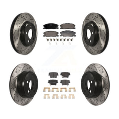 Transit Auto KDF-101165 Disc Brake Kit for 2014 Dodge Charger - Front and Rear
