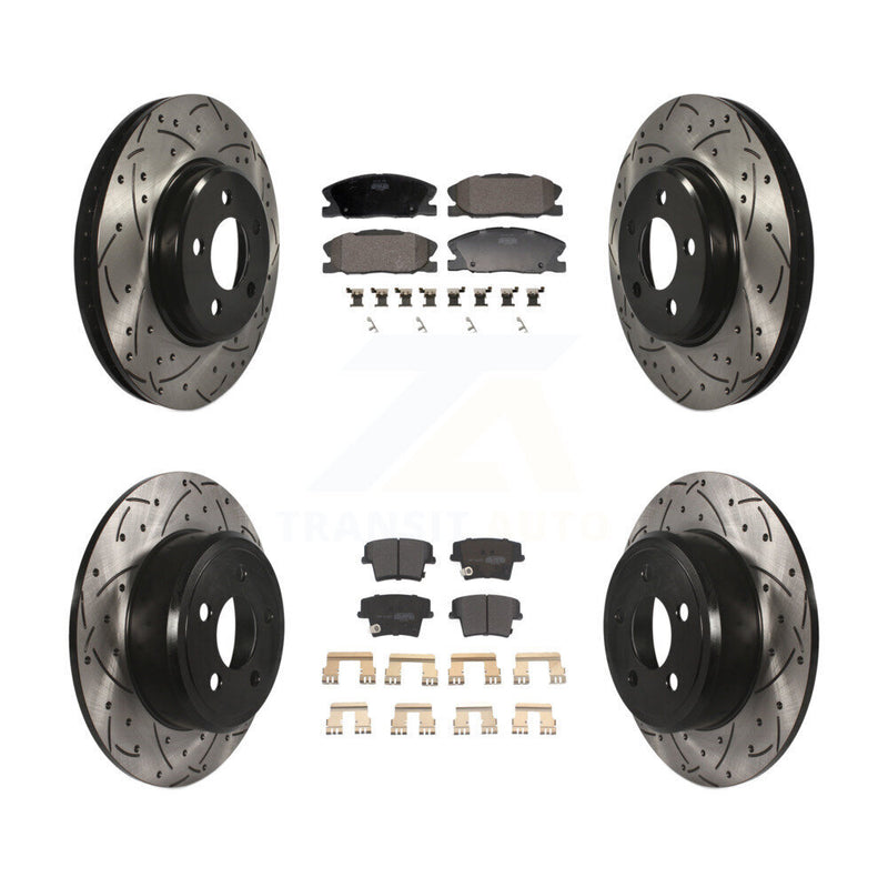 Transit Auto KDF-101165 Disc Brake Kit for 2014 Dodge Charger - Front and Rear