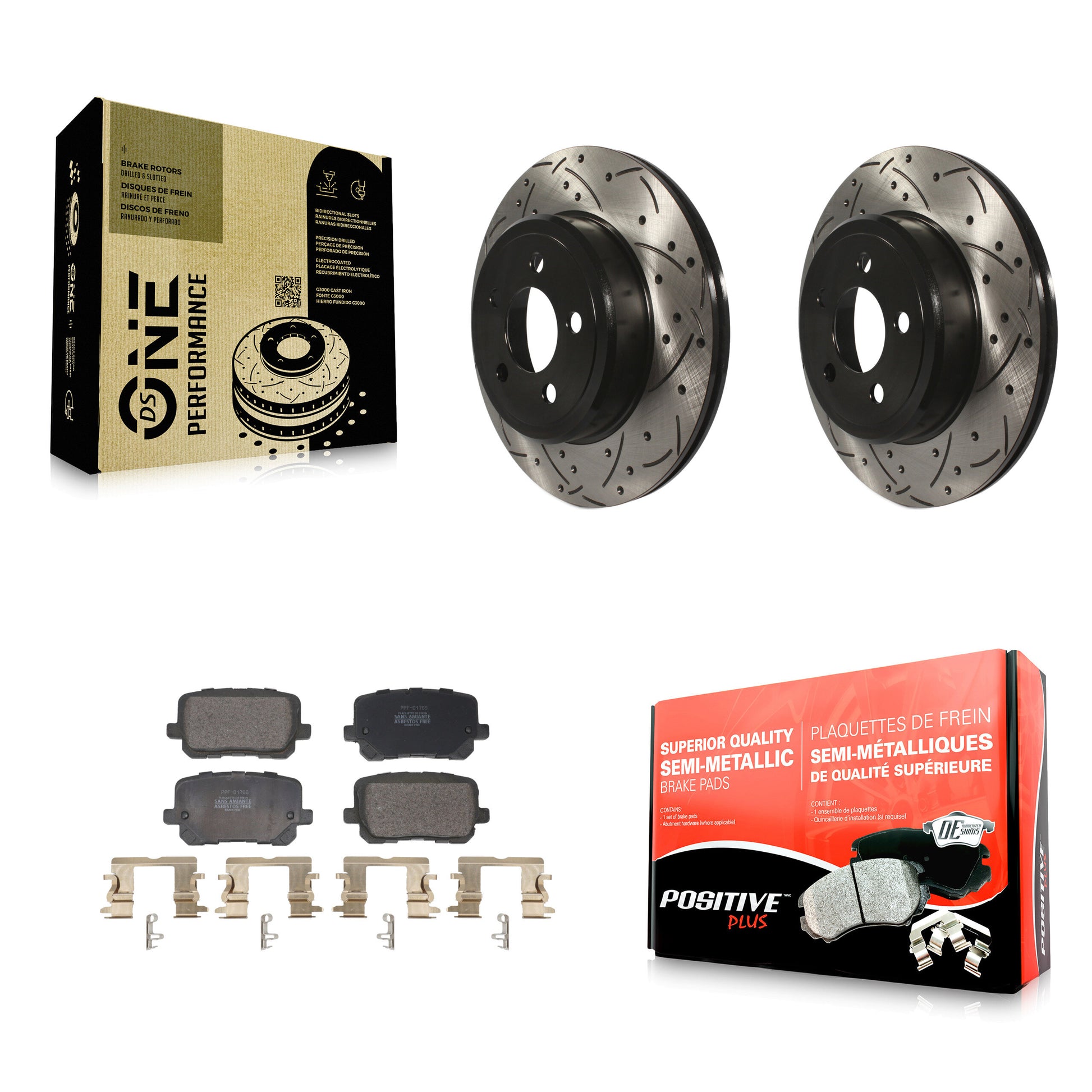 Transit Auto KDF-101169 Disc Brake Kit for 2017-2018 Dodge Charger - Rear