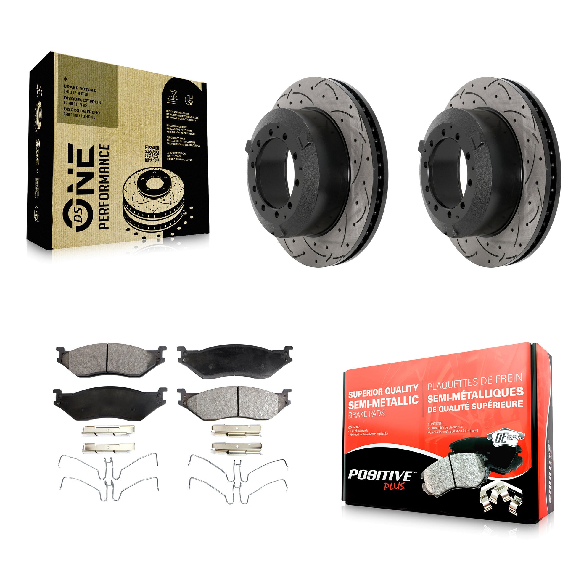 Transit Auto KDF-101171 Disc Brake Kit for 2005-2018 IC Corporation AE School Bus, IC Corporation AC Commercial Bus and More - Rear