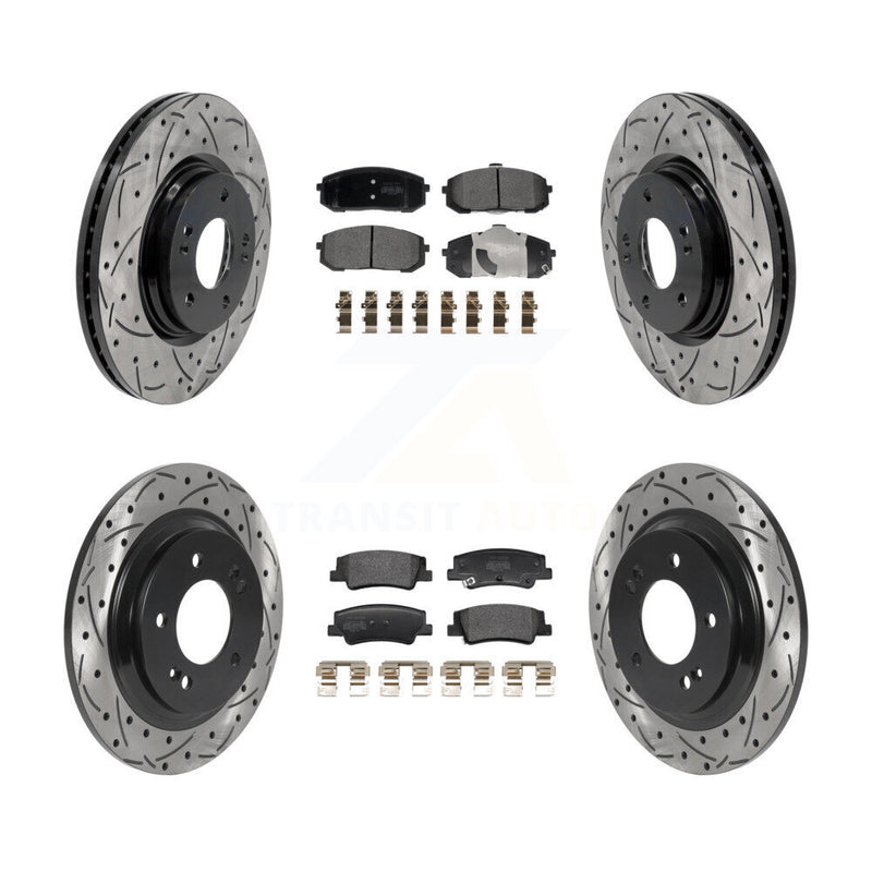 Transit Auto KDF-101176 Disc Brake Kit for 2020-2025 Hyundai Sonata, Kia Niro EV, Kia K5 - Front and Rear