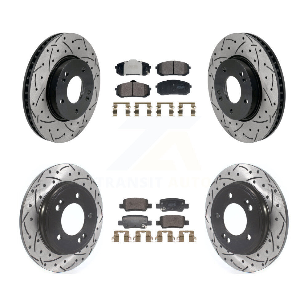 Transit Auto KDF-101177 Disc Brake Kit for 2021-2023 Hyundai Elantra - Front and Rear