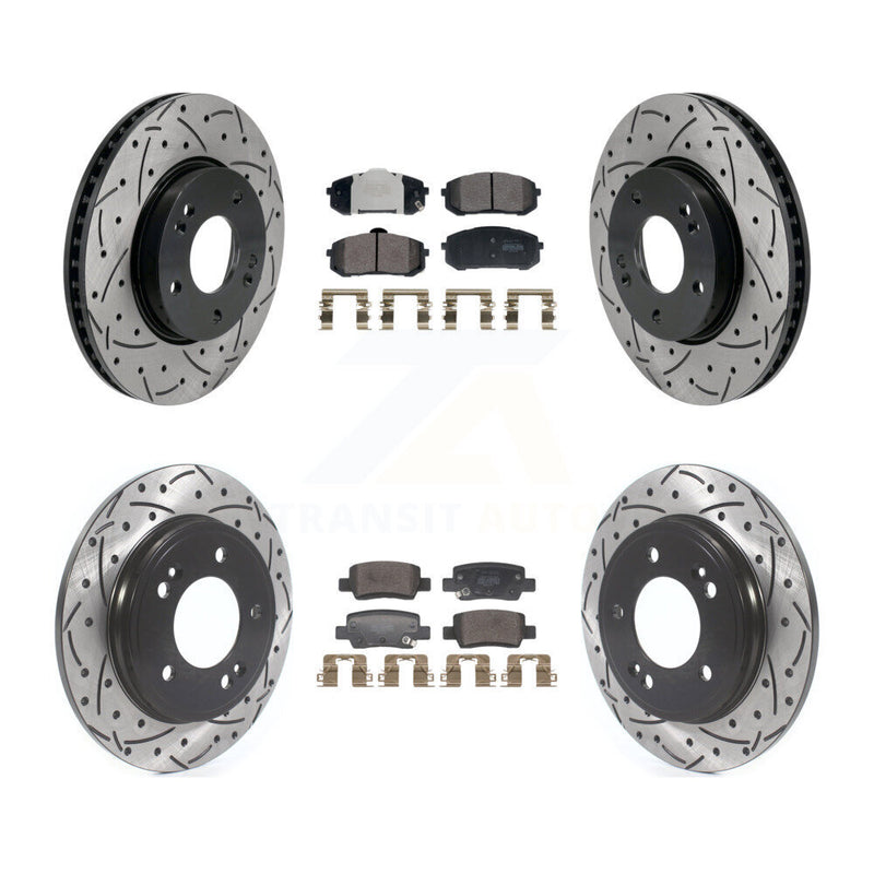Transit Auto KDF-101177 Disc Brake Kit for 2021-2023 Hyundai Elantra - Front and Rear
