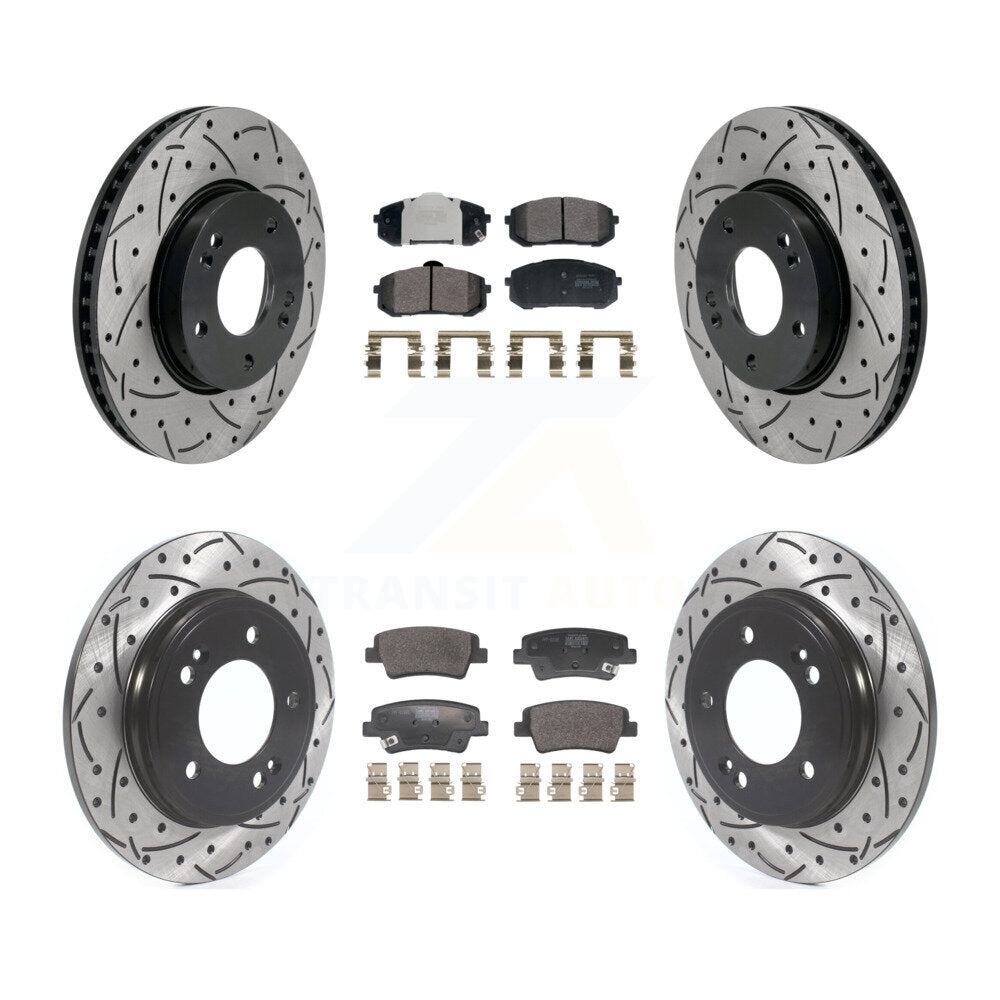 Transit Auto KDF-101178 Disc Brake Kit for 2021-2023 Hyundai Elantra - Front and Rear