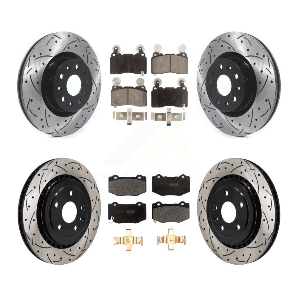 Transit Auto KDF-101179 Disc Brake Kit for 2016 Chevrolet Camaro - Front and Rear