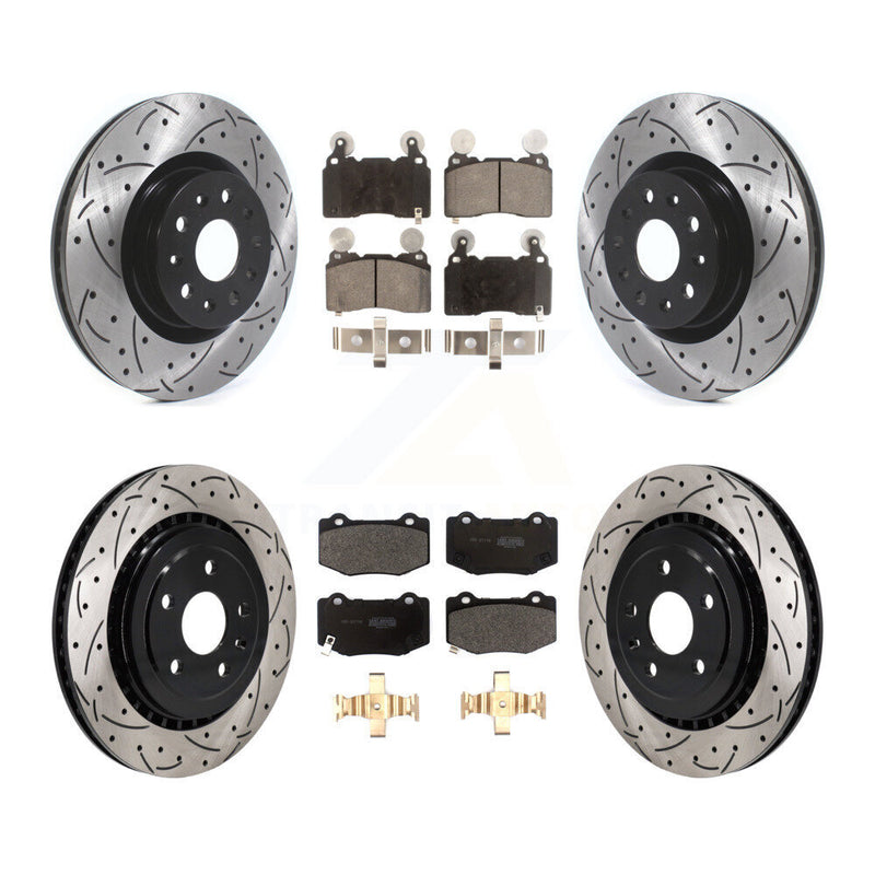 Transit Auto KDF-101179 Disc Brake Kit for 2016 Chevrolet Camaro - Front and Rear