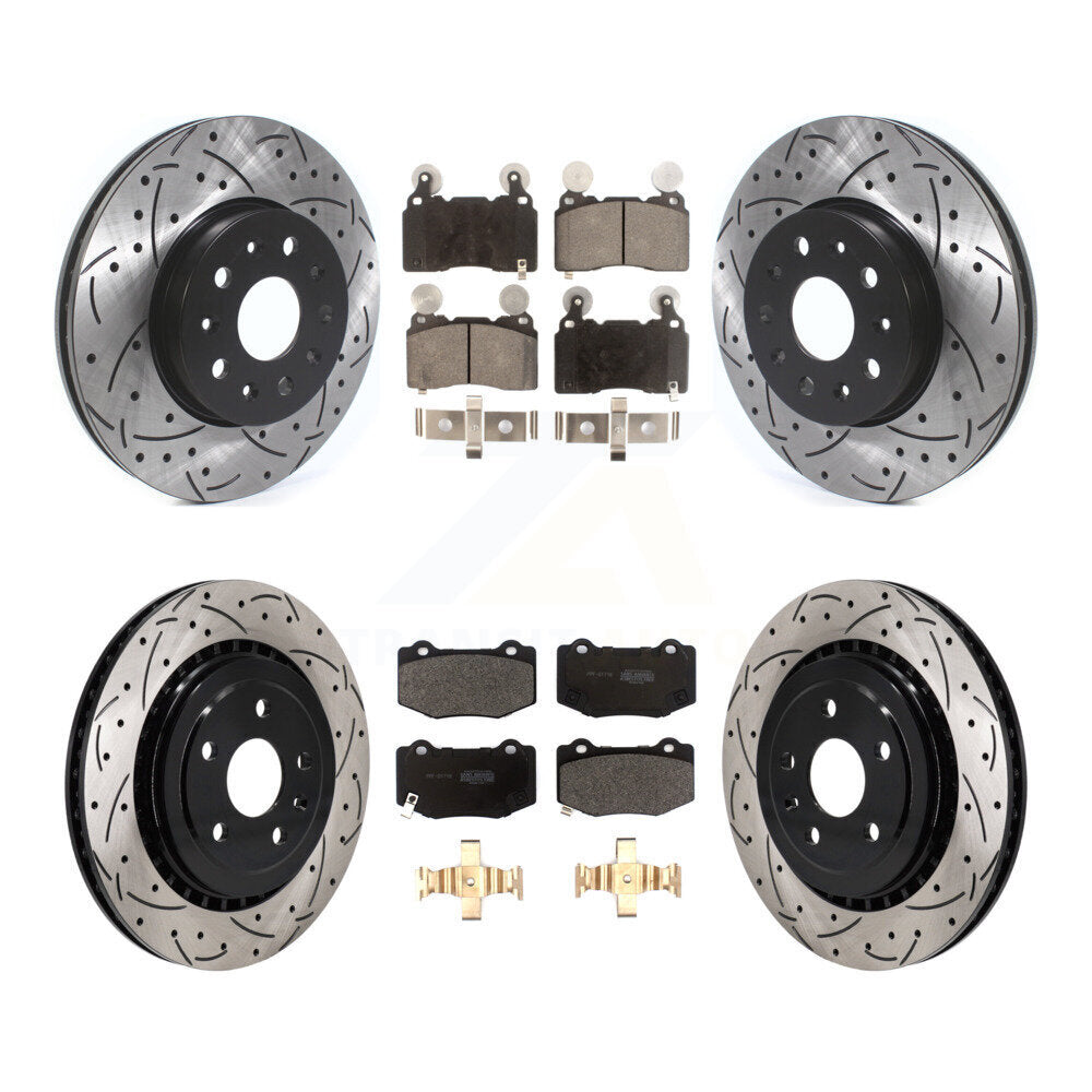 Transit Auto KDF-101180 Disc Brake Kit for 2016 Chevrolet Camaro - Front and Rear
