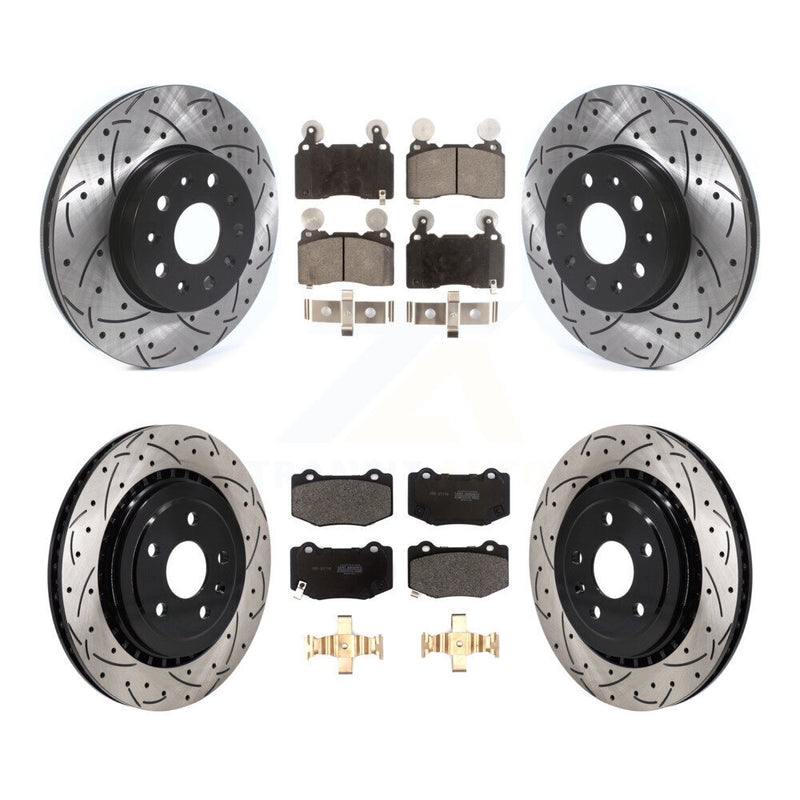 Transit Auto KDF-101180 Disc Brake Kit for 2016 Chevrolet Camaro - Front and Rear