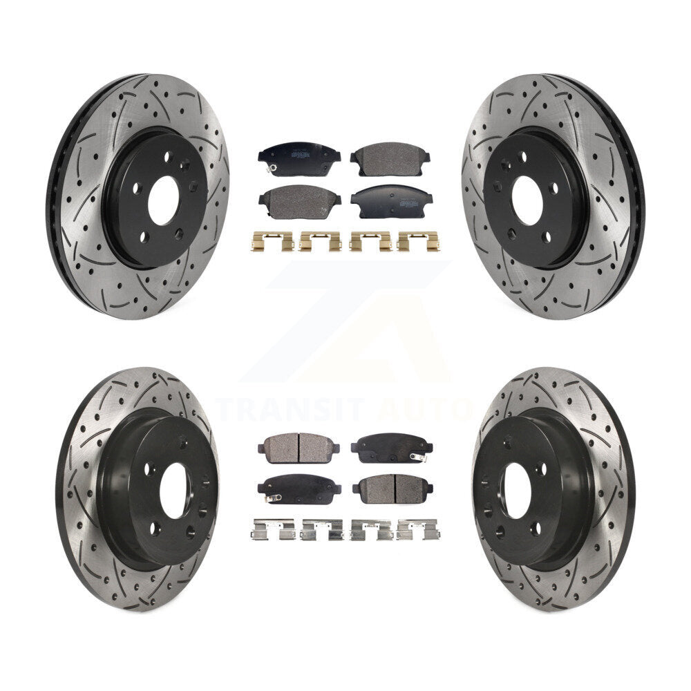 Transit Auto KDF-101182 Disc Brake Kit for 2013-2017 Buick Encore, Chevrolet Trax - Front and Rear