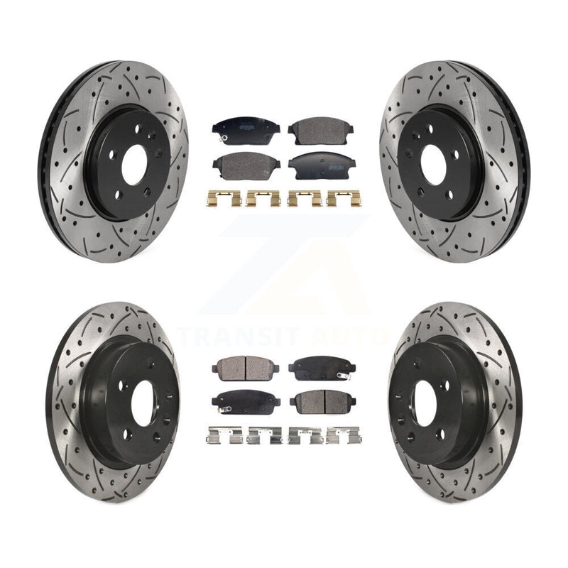 Transit Auto KDF-101182 Disc Brake Kit for 2013-2017 Buick Encore, Chevrolet Trax - Front and Rear