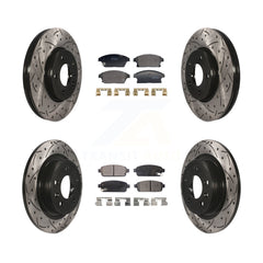 Transit Auto KDF-101183 Disc Brake Kit for 2011-2017 Chevrolet Cruze, Buick Verano and More - Front and Rear