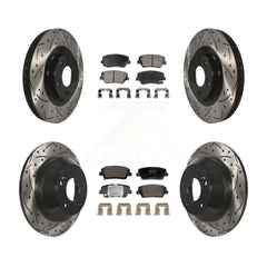 Transit Auto KDF-101187 Disc Brake Kit for 2013-2016 Kia Sorento, Hyundai Santa Fe Sport - Front and Rear
