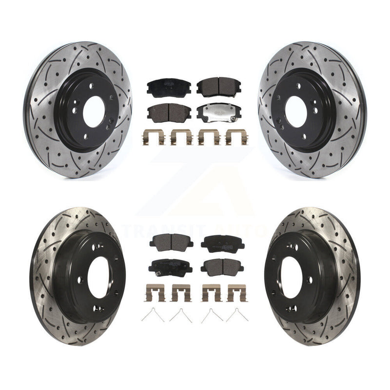 Transit Auto KDF-101188 Disc Brake Kit for 2017-2019 Kia Soul - Front and Rear