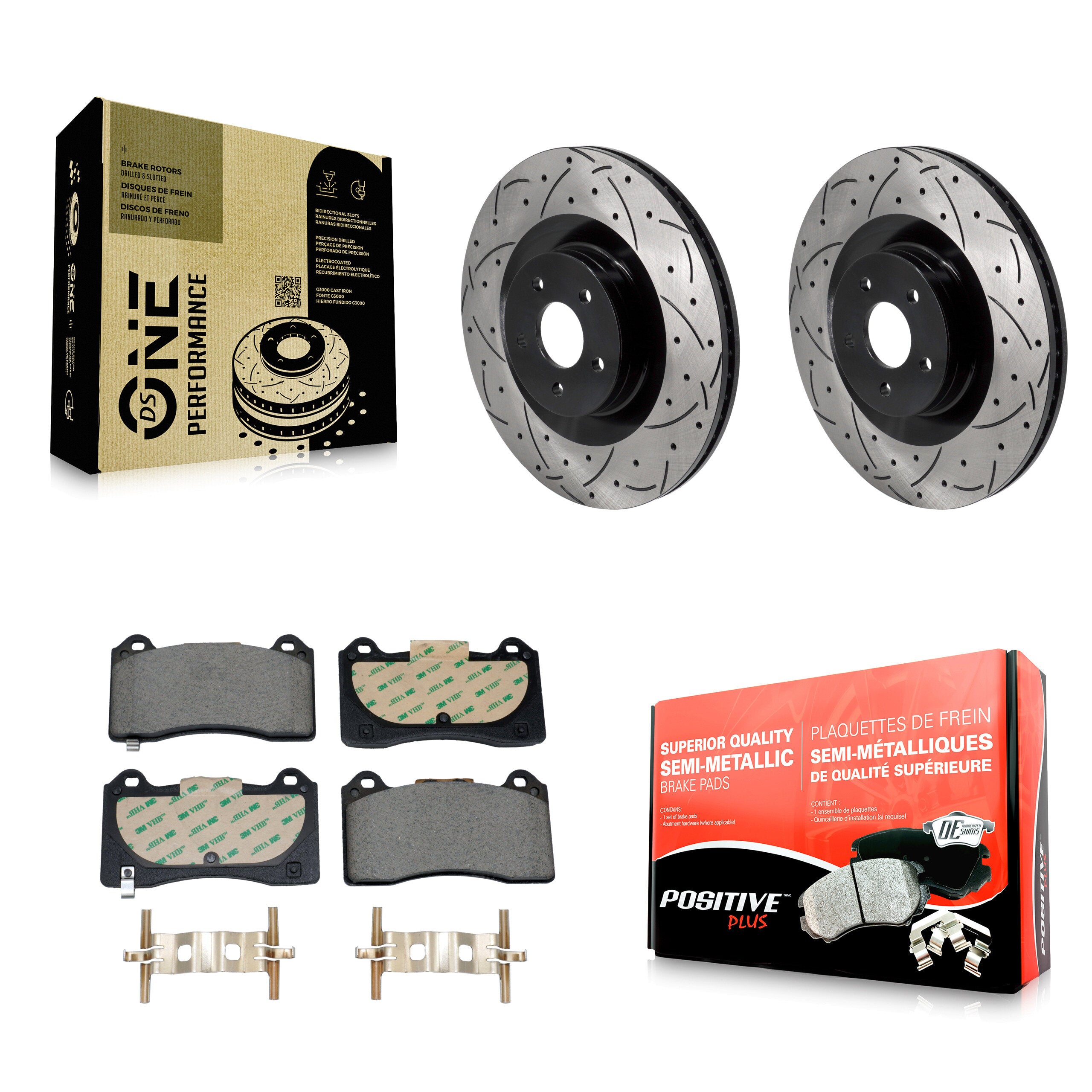 Transit Auto KDF-101195 Disc Brake Kit for 2016-2018 Ford Focus - Front