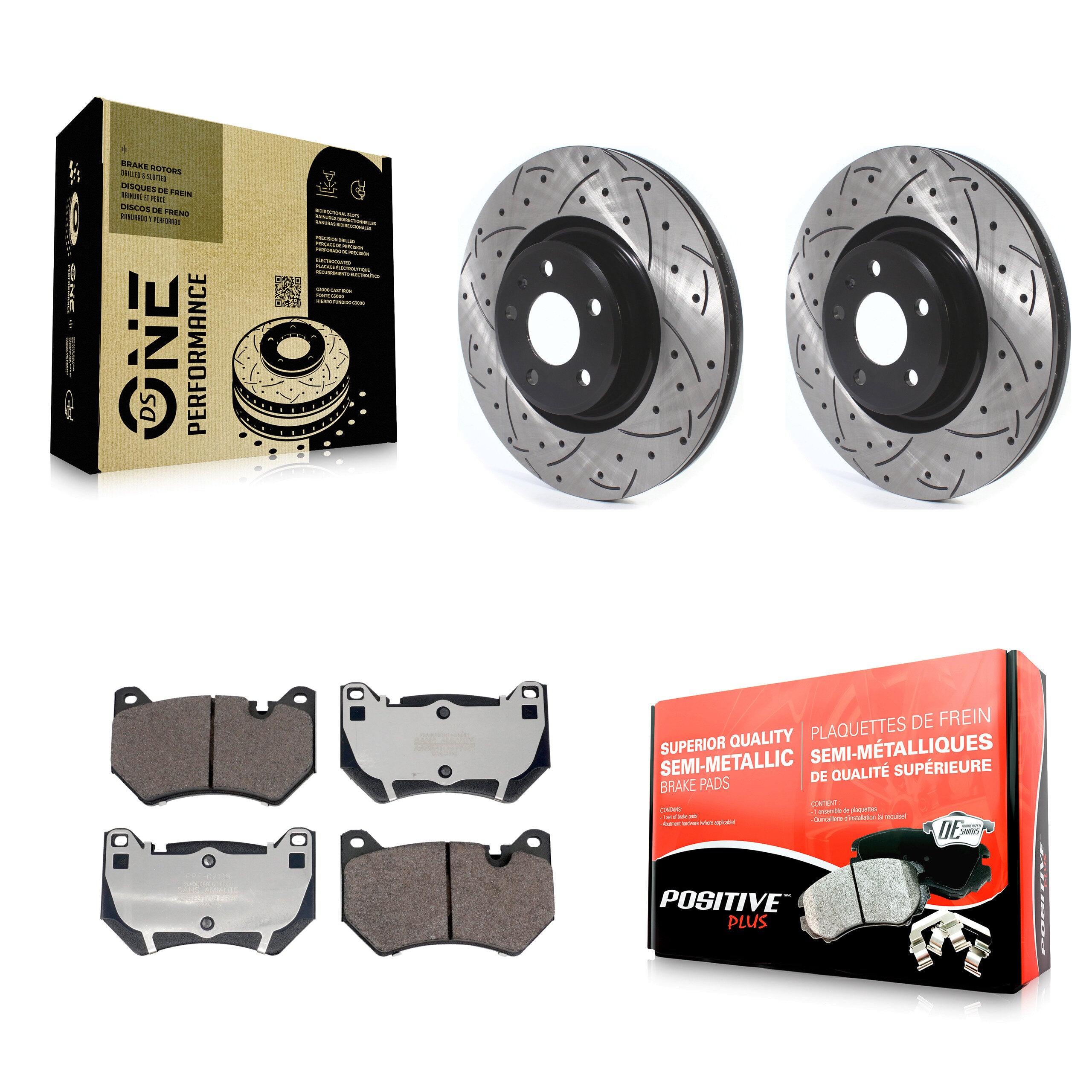 Transit Auto KDF-101197 Disc Brake Kit for 2018-2023 Audi Q5, Audi Q5 Sportback - Front